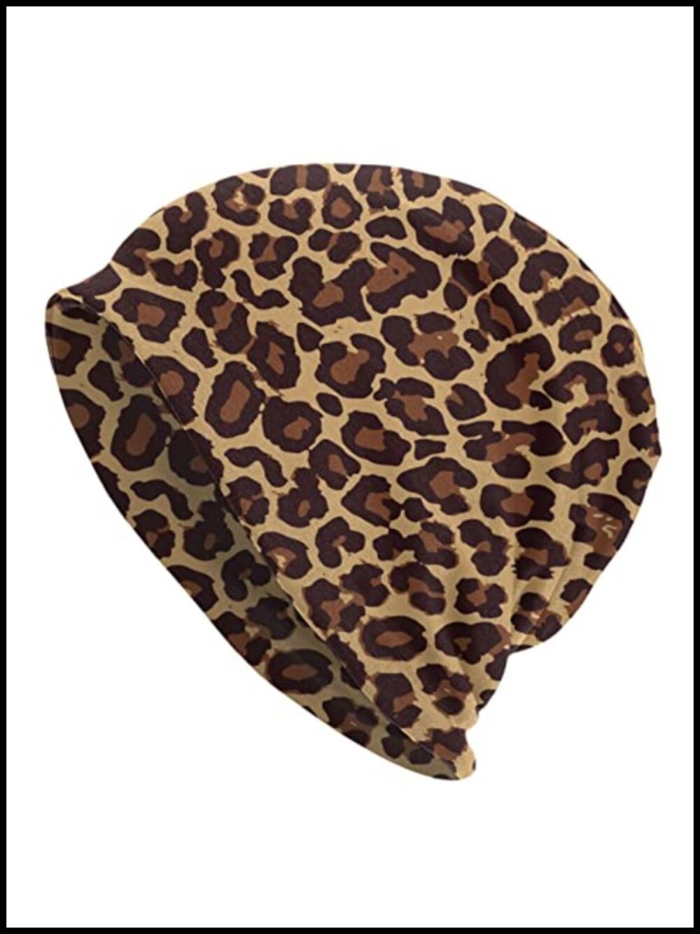 100% Polyester Slouchy Knit Beanie Hat Skull Cap Women Men